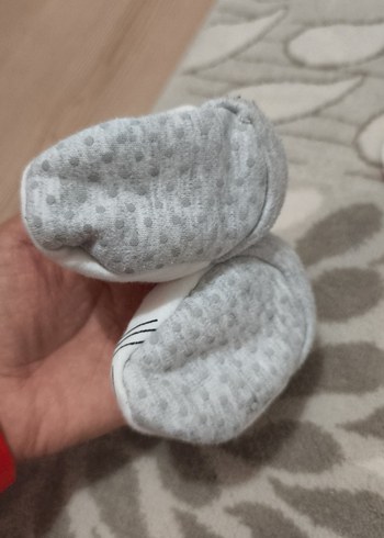 16 Beden Kız Çocuk Gri Leopar Desenli Sıcak Ev Terliği