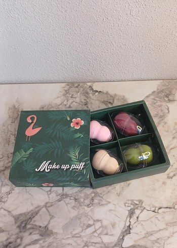 Pastel Renkli Makyaj Sünger Seti - Görsel 2