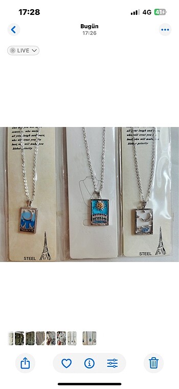 Accessorize Celik Kolyeler