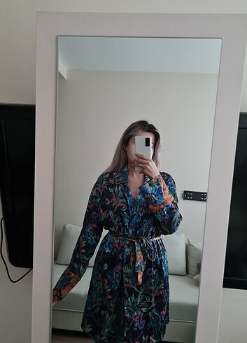 Renkli Kemerli Kimono 