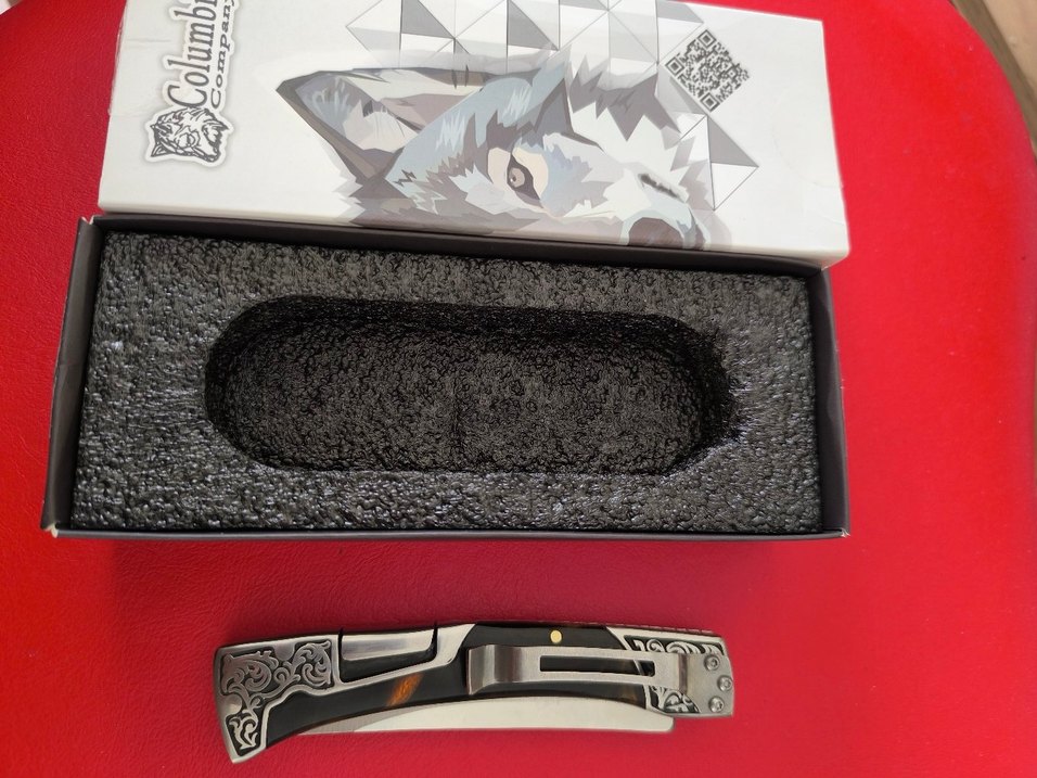 Columbia İşlemeli Saplı Bıçak çakı - Görsel 5