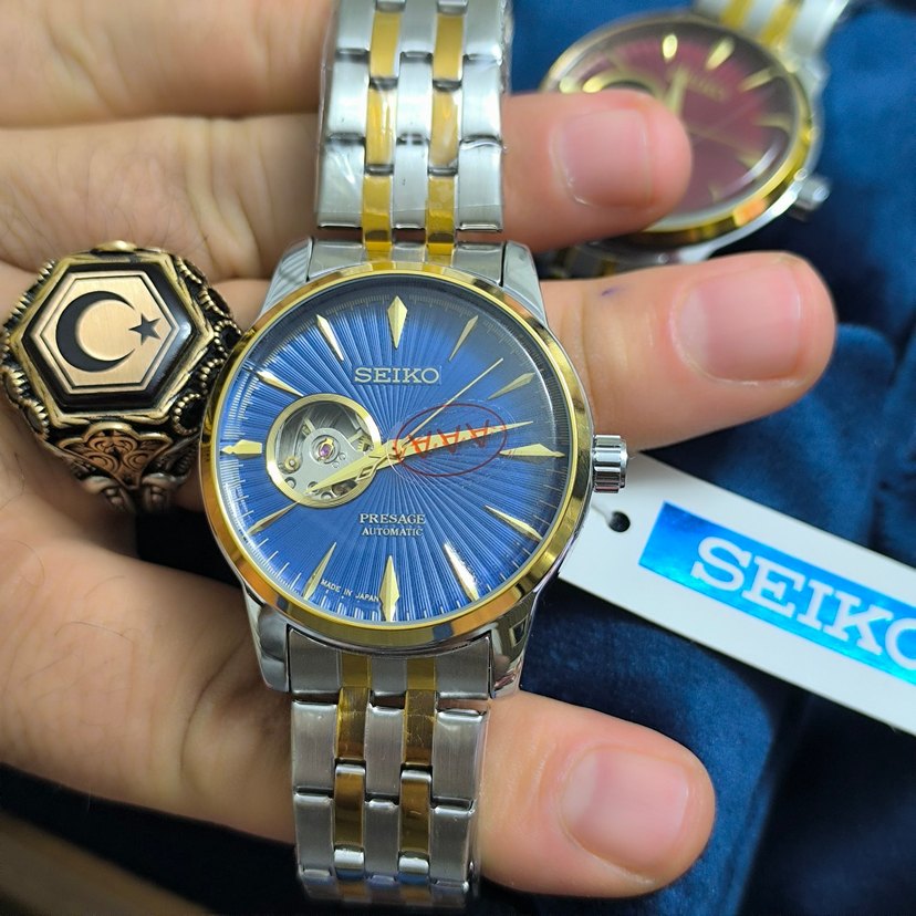 Seiko Presage Otomatik Erkek Saati Mavi Kadran - Görsel 2