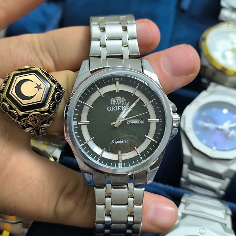 ORIEN Erkek Klasik Khaki Saat - Görsel 2