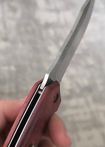 gül ağacı kabze yarı otomatik çakı - Görsel 5