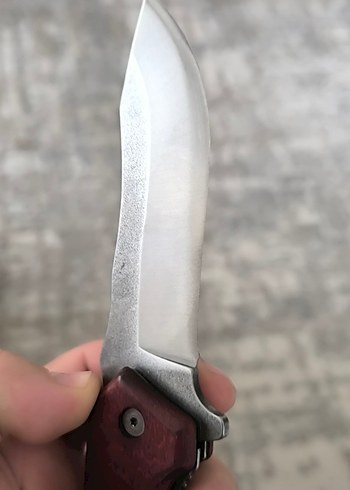 gül ağacı kabze yarı otomatik çakı - Görsel 4