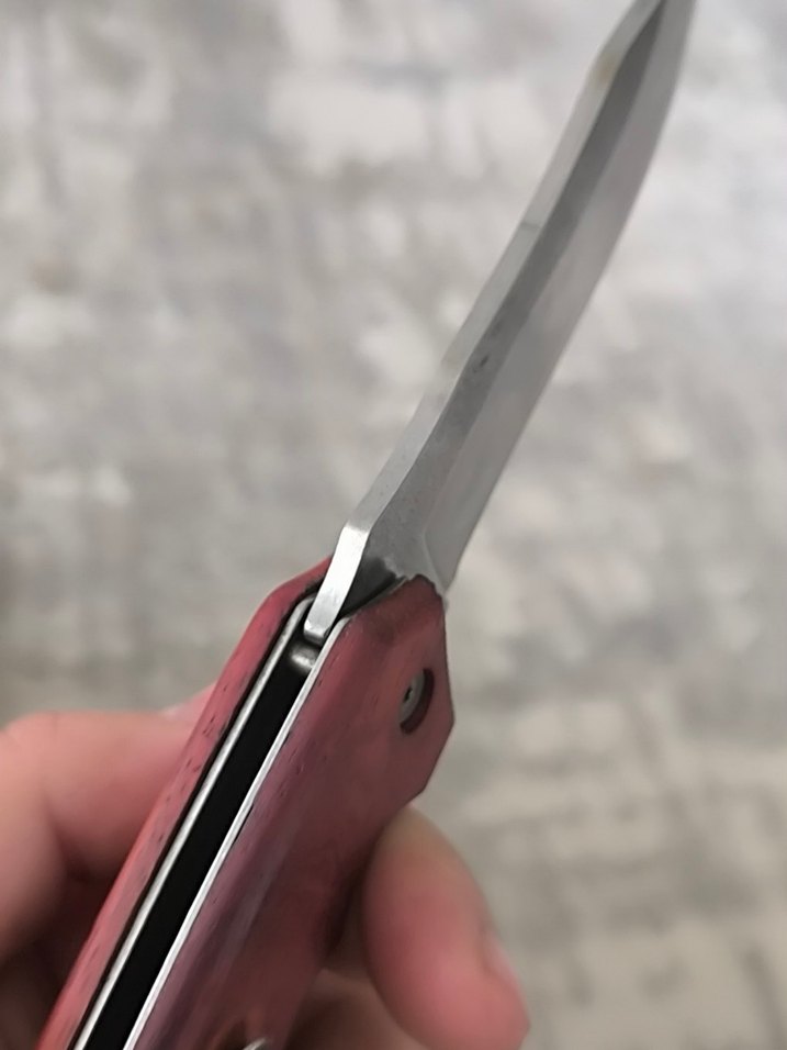 gül ağacı kabze yarı otomatik çakı - Görsel 5