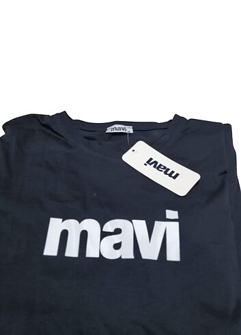 Mavi bisiklet yaka T-Shirt 