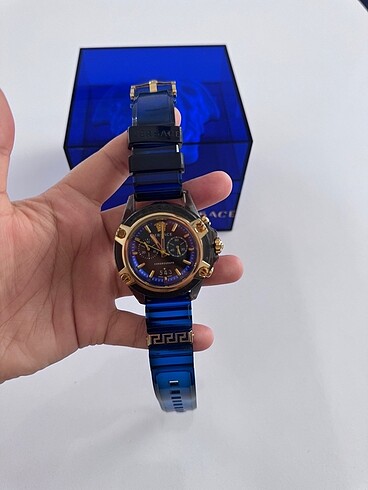  Beden mavi Renk Orijinal Versace Erkek/Kadın Kol Saati