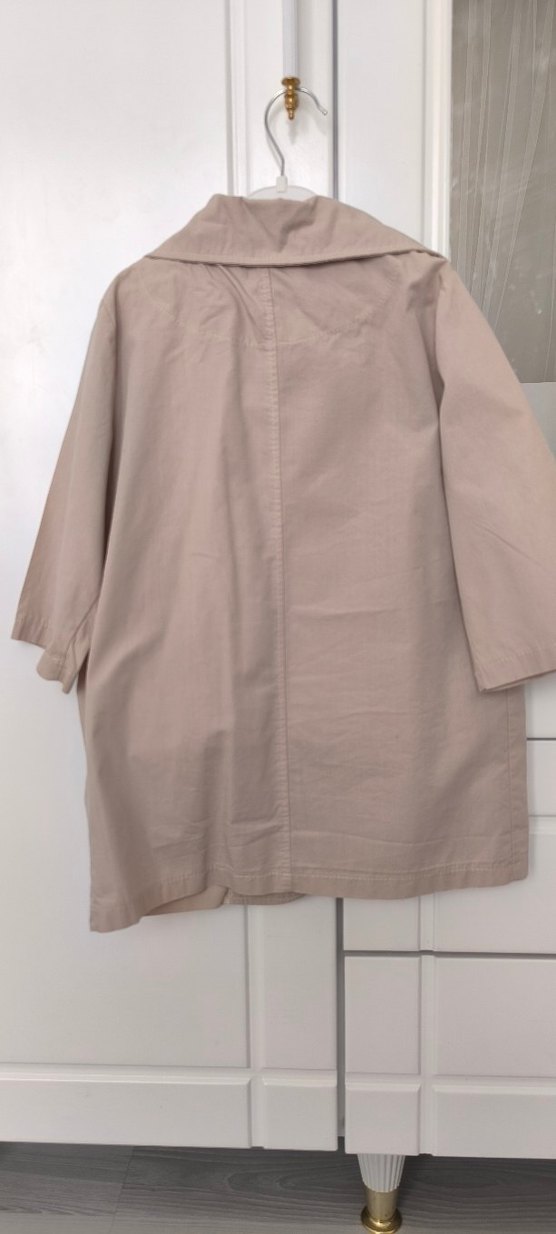 Bej Keten Midi kız çocuk Kısa Kollu Ceketli takım - Görsel 3