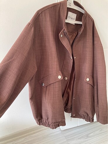 Koyu kahve oversize ceket