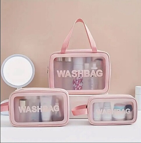 3lü Washbag çanta seti