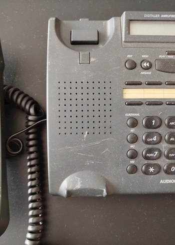 Audioline Gri Masaüstü Telefon - Görsel 2