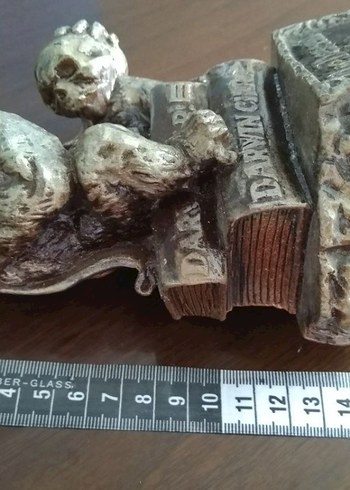 Darwin Temalı Düşünen Maymun Heykeli  Dekoratif Reprodüksiyon - Görsel 6