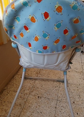 Beden Mavi Pastel Bebek Mama Sandalyesi