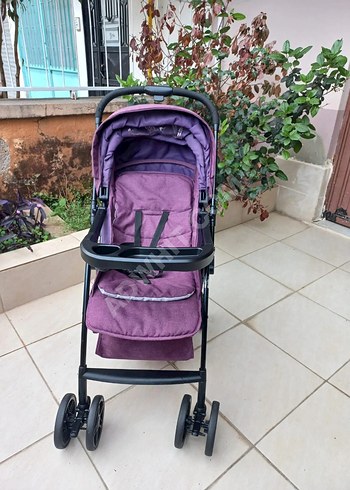 Koyu Mor Bebek Arabası