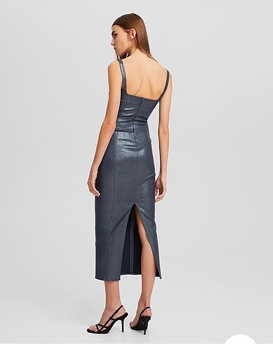 Bershka BERSHKA deri elbise
