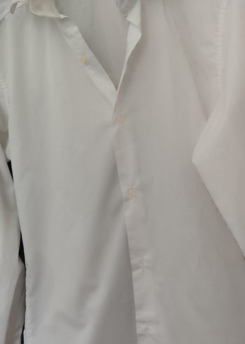 Düğmeli Beyaz Erkek Gömlek - Görsel 2