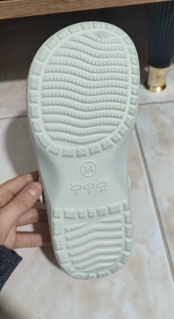 Nakışlı, Tokalı Beyaz Platform Terlik - Görsel 3