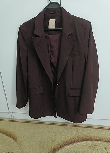 40 Beden mor Renk Pierre Cardin Kadın Blazeir Ceket