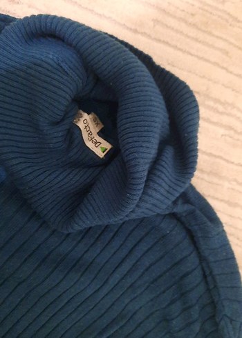 petrol mavisi boğazlı kazak defacto - Görsel 3