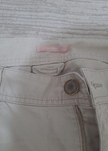 lcw Bej keten Kumaş Kadın Pantolon - Görsel 2