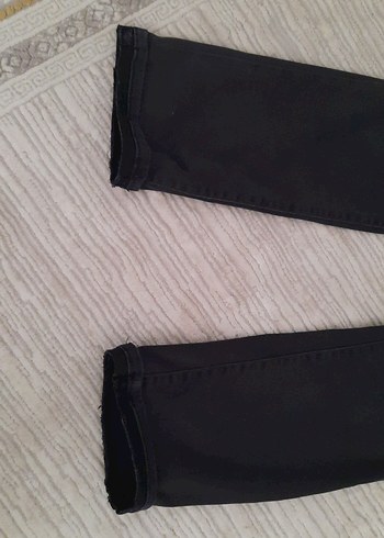 mavi 38 beden boru paça %58 cotton pantalon - Görsel 3