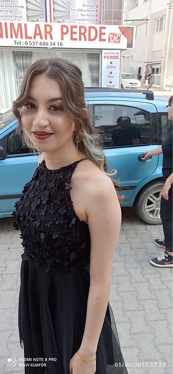 38 Beden siyah Renk Mezuniyet elbisesi