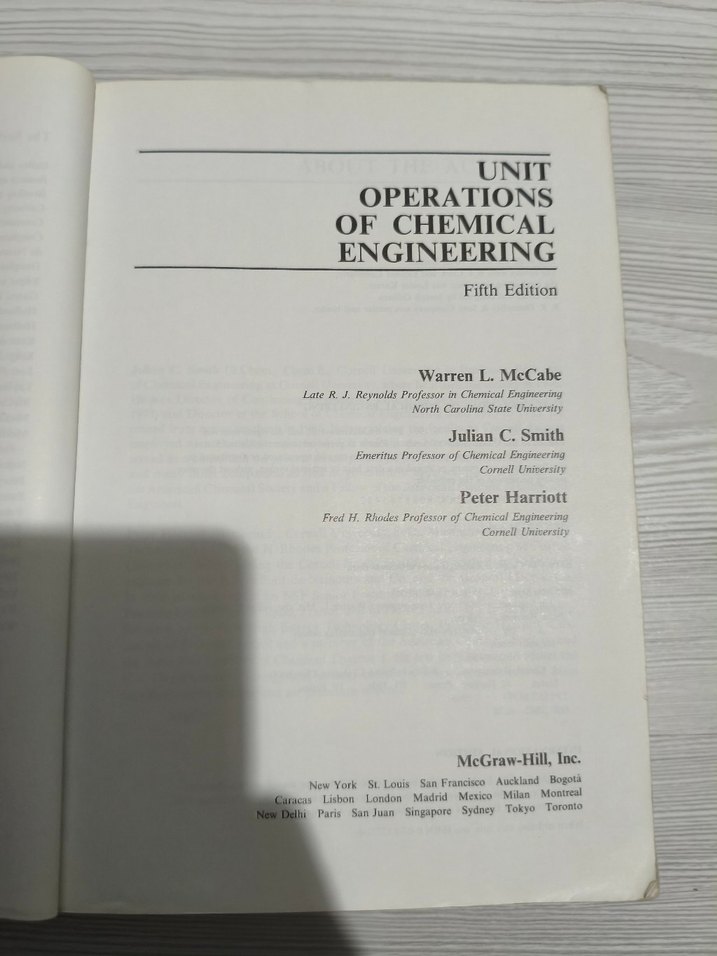 Unit Operations of Chemical Engineering - 5. Baskı - Görsel 2