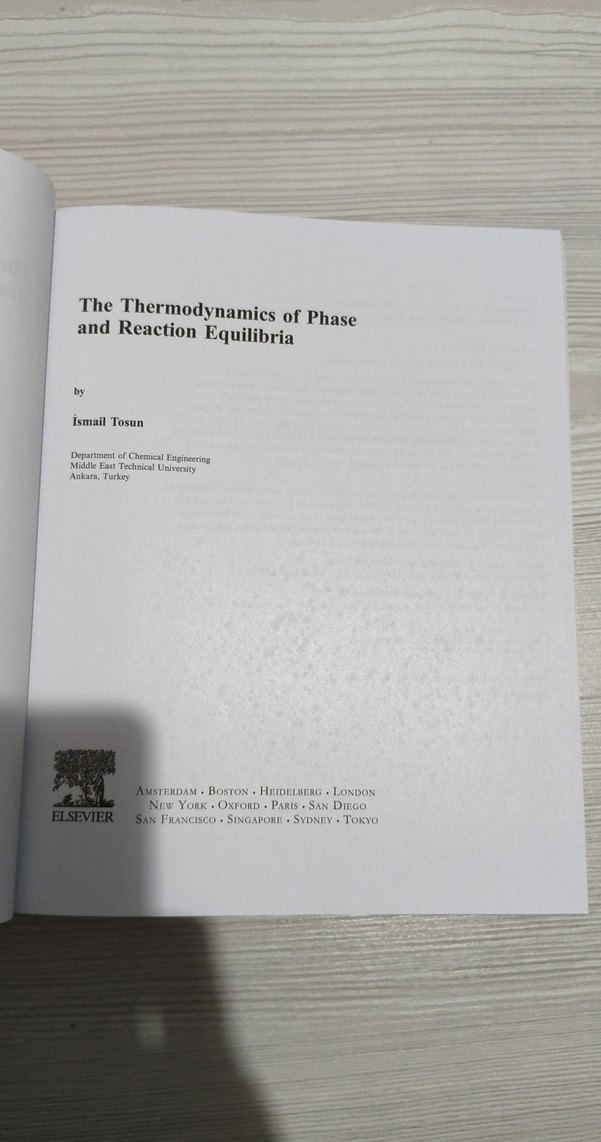 The Thermodynamics of Phase and Reaction Equilibria Kitabı - Görsel 2