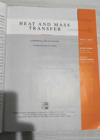 Heat and Mass Transfer - Fundamentals and Applications - Görsel 2