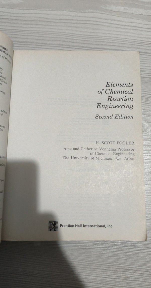 Elements of Chemical Reaction Engineering - Görsel 2