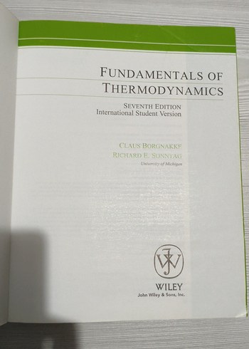 Fundamentals of Thermodynamics - SI Version - Görsel 2