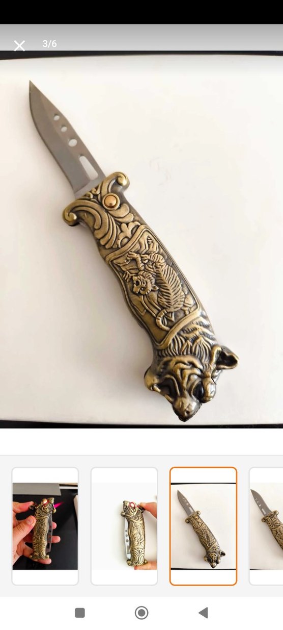 Ejderha Figürlü Koyu Altın Renkli cakmak - Görsel 2