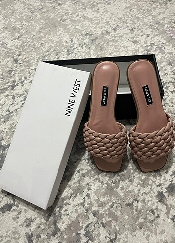 NineWest Pudra Hasır Model Terlik