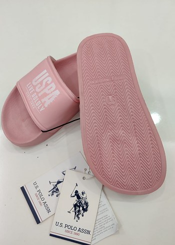 32 Beden U.S. Polo Assn. Pembe Kız Çocuk Terlik