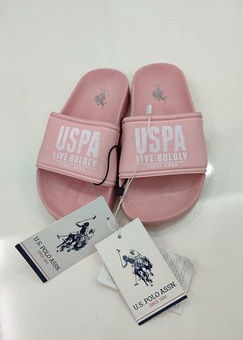 U.S Polo Assn. U.S. Polo Assn. Kız Çocuk Pembe Terlik