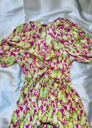 Renkli Pilili V Yaka Hamile Bluzu - Görsel 4