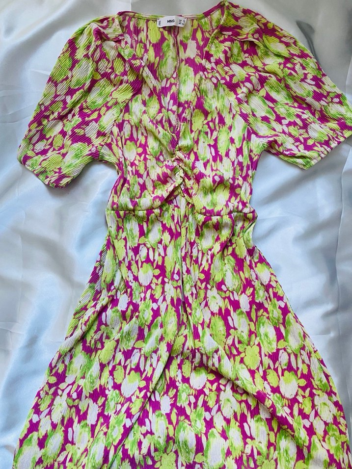 Renkli Pilili V Yaka Hamile Bluzu - Görsel 2