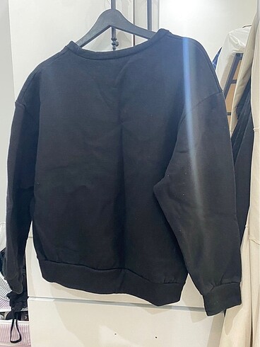 LTB LTB crop siyah yazılı sweatshirt S beden