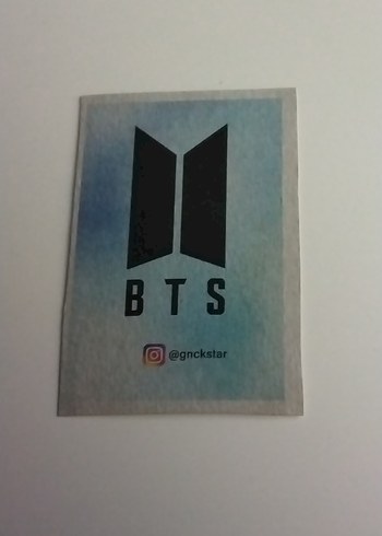 Beden Instagram Temalı BTS RM karton gnckstar K-pop Fotoğraf Kartı