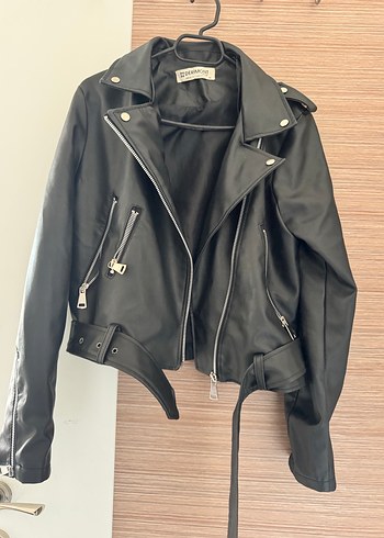 Siyah Deri Ceket - Görsel 2