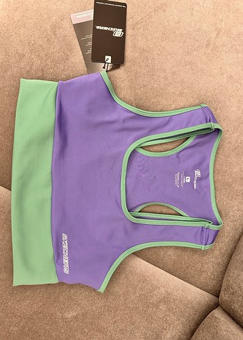 Mor ve Yeşil Mini Spor Sütyeni orijinal