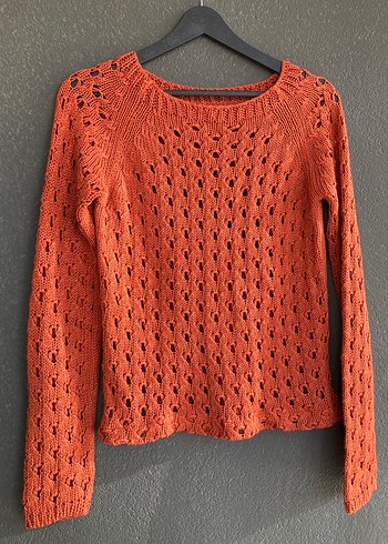 Bohem Tarzı Örgü Kadın Kazak - Görsel 2