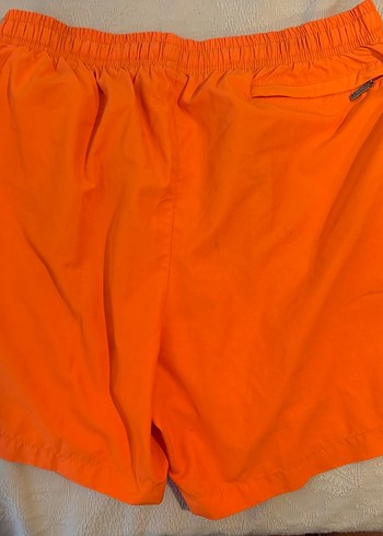 Erkek Parlak Turuncu Midi Şort - Görsel 2