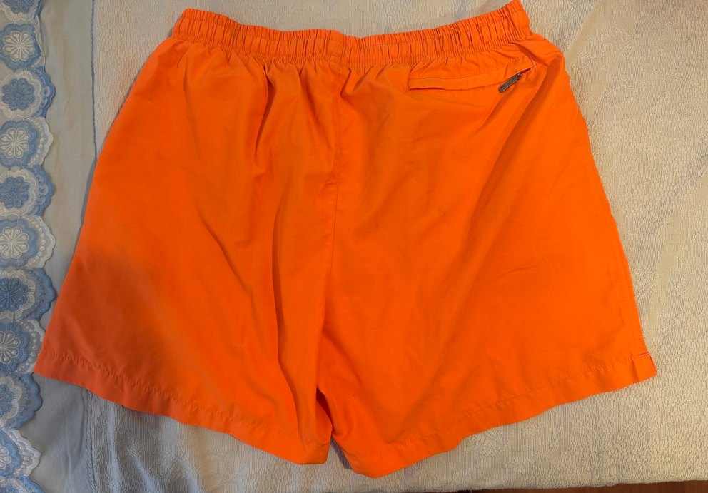 Erkek Parlak Turuncu Midi Şort - Görsel 2