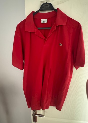 Lacoste Erkek Kırmızı Süet Polo Tişört