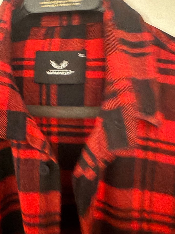 Erkek Kırmızı Siyah Kareli Oduncu Gömleği - Görsel 2