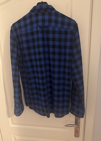 Erkek Mavi Kareli Oduncu Gömleği - Görsel 3