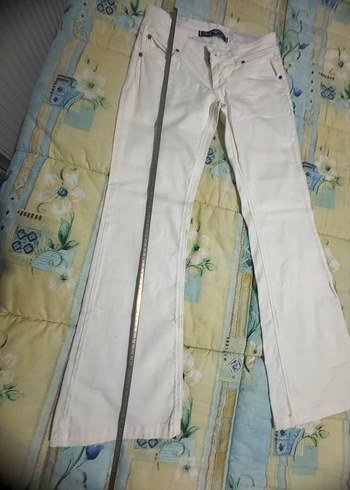 Beyaz Kadın Pantolonu - Görsel 4