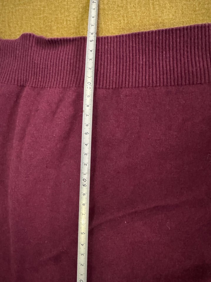 Bordo V Yaka Örgü Erkek Kazak - Görsel 4